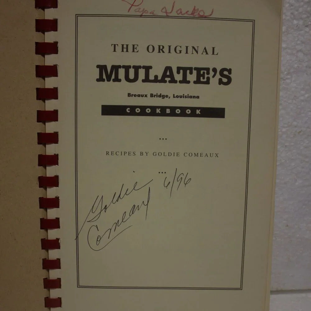 Vintage The Original Mulate's Cookbook Recipes by Goldie Comeaux